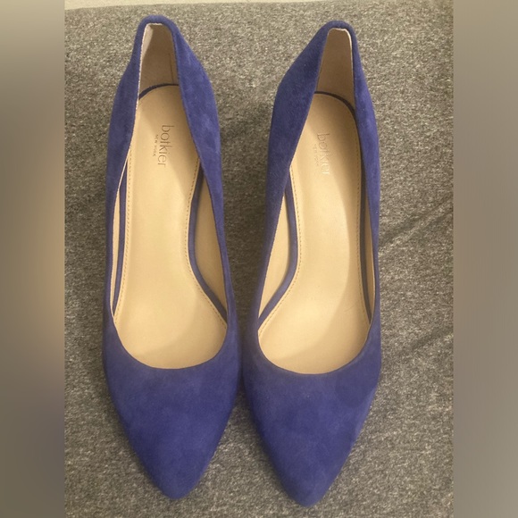 Botkier blue suede block heels - Picture 4 of 6